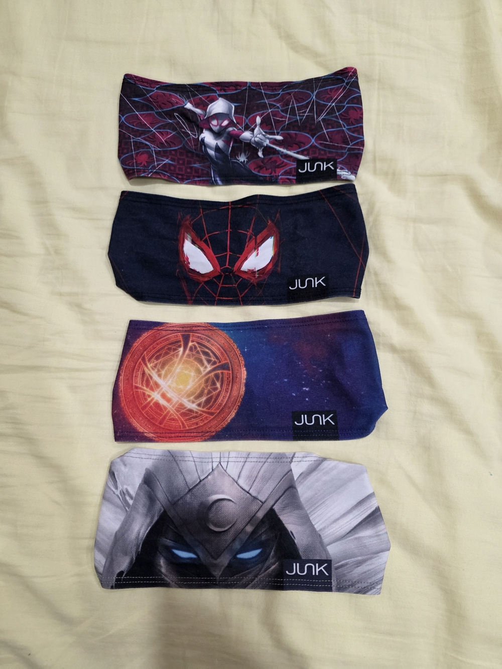 JUNK Women's Marvel-Inspired Stretch Headbands - Black, Purple, Blue, Gray